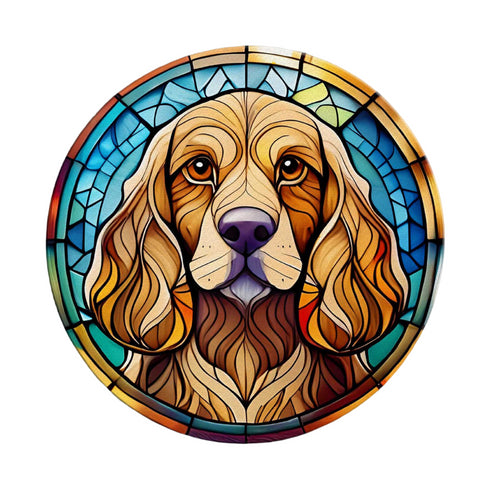 Cocker Spaniel Golden Glass Suncatcher Worktop Saver